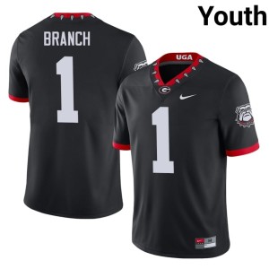 Youth Black NCAA Zachariah Branch Mascot 100th Anniversary DGDs #1 Jerseys 645748-210