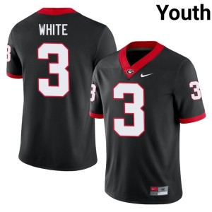Youth UGA Bulldogs Black #3 Zamir White Game Jersey 433217-934