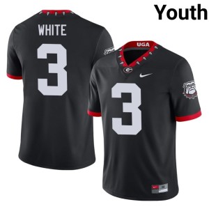 Youth University of Georgia Limited Mascot 100th Anniversary #3 Black Zamir White Jerseys 481376-500