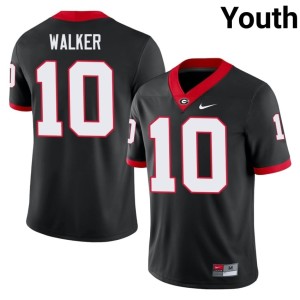 Youth Zayden Walker #10 Black Game Georgia Jerseys 781594-951