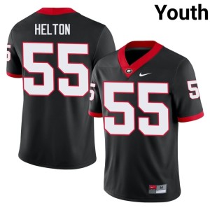Youth #55 UGA Black 2026-27 Zykie Helton Jerseys 892577-195