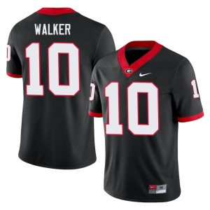 Men's Zayden Walker Stitched #10 Black Go Dawgs Jersey 608256-281